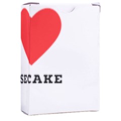 I Love Cheesecake Playing Cards Single Design (rectangle) With Custom Box by ilovewhateva