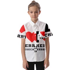 I Love Cherry Cheesecake Kids  Short Sleeve Shirt by ilovewhateva