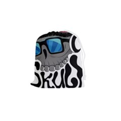 Cool Skull Drawstring Pouch (small) by pakminggu