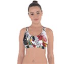 Electric Guitar Cross String Back Sports Bra View1