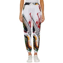 Electric Guitar Women s Cropped Drawstring Pants by pakminggu