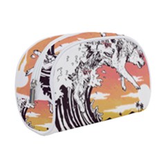 Gray Wolf Beach Waves A Wolf Animal Retro Make Up Case (small) by pakminggu