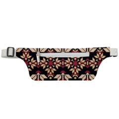 Vector Illustration Of Ukrainian Folk Seamless Pattern Ethnic Ornament Border Element Traditional Active Waist Bag by pakminggu