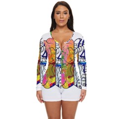 Brain Cerebrum Biology Abstract Long Sleeve Boyleg Swimsuit by pakminggu