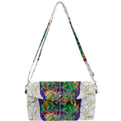 Brain Head Mind Man Silhouette Removable Strap Clutch Bag by pakminggu