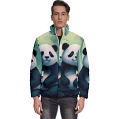 Animal Panda Forest Tree Natural Men s Puffer Bubble Jacket Coat by pakminggu