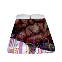 Brain Think Neurons Circuit Fitted Sheet (full/ Double Size) by pakminggu