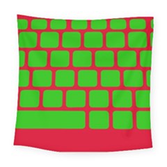 Keyboard Keys Computer Input Pc Square Tapestry (large) by danenraven