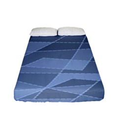 Lines Shapes Pattern Web Creative Fitted Sheet (full/ Double Size) by danenraven