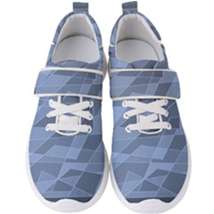 Lines Shapes Pattern Web Creative Men s Velcro Strap Shoes by danenraven