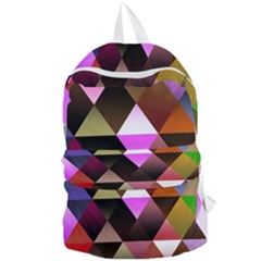 Abstract Geometric Triangles Shapes Foldable Lightweight Backpack by danenraven
