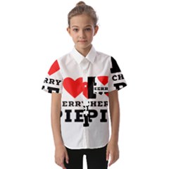 I Love Cherry Pie Kids  Short Sleeve Shirt by ilovewhateva