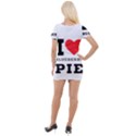 I love blueberry Short Sleeve Asymmetric Mini Dress View2