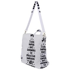 I Take A Super Hot Shower To Practice Burning In Hell Crossbody Backpack by sidiakram