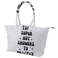 I Take A Super Hot Shower To Practice Burning In Hell Canvas Shoulder Bag by sidiakram