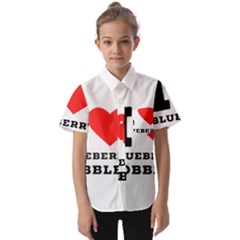 I Love Blueberry Cobbler Kids  Short Sleeve Shirt by ilovewhateva