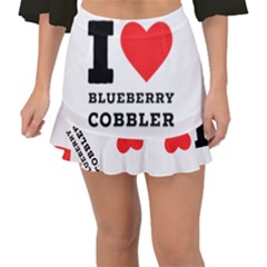I Love Blueberry Cobbler Fishtail Mini Chiffon Skirt by ilovewhateva