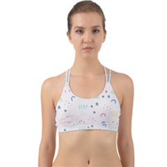 Spaceship Pattern Star Back Web Sports Bra by danenraven