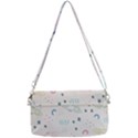 Spaceship Pattern Star Removable Strap Clutch Bag View2