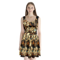 Science Fiction Background Fantasy Split Back Mini Dress  by danenraven