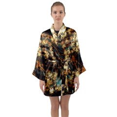 Science Fiction Background Fantasy Long Sleeve Satin Kimono by danenraven