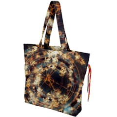Science Fiction Background Fantasy Drawstring Tote Bag by danenraven