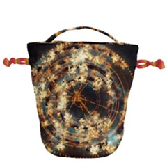 Science Fiction Background Fantasy Drawstring Bucket Bag by danenraven