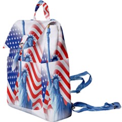 Statue Of Liberty And Usa Flag Art Buckle Everyday Backpack by danenraven