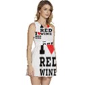 I love red wine Sleeveless High Waist Mini Dress View3