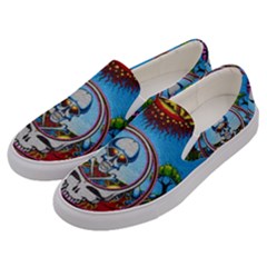 Grateful Dead Wallpapers Men s Canvas Slip Ons by Mog4mog4