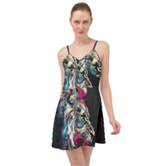 Angry Male Lion Roar Summer Time Chiffon Dress by Mog4mog4