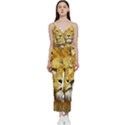 Lion Lioness Wildlife Hunter V-Neck Spaghetti Strap Tie Front Jumpsuit View1