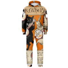 Vintage Poster Ad Retro Design Hooded Jumpsuit (men) by Mog4mog4