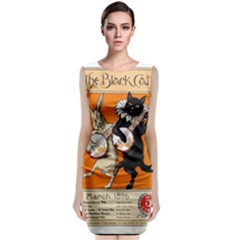 Vintage Poster Ad Retro Design Sleeveless Velvet Midi Dress by Mog4mog4