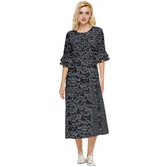 Furr Division Double Cuff Midi Dress by Mog4mog4