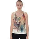 Lion Africa African Art Velvet Tank Top View1