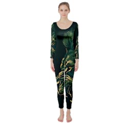 Angry Male Lion Long Sleeve Catsuit by Mog4mog4