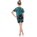 Angry Male Lion Predator Carnivore Kids  Mesh Tee and Shorts Set View2