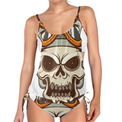 Motorcycle Helmet Skull Clip Art Cranial Skeleton Tankini Set by Mog4mog4