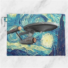Star Starship The Starry Night Van Gogh Canvas Cosmetic Bag (xxl) by Mog4mog4