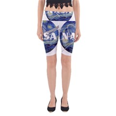 Vincent Van Gogh Starry Night Art Painting Planet Galaxy Yoga Cropped Leggings by Mog4mog4