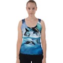 Orca Wave Water Underwater Velvet Tank Top View1