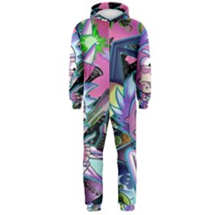 Cartoon Parody Time Travel Ultra Pattern Hooded Jumpsuit (men) by Mog4mog4
