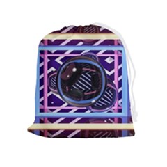 Abstract Sphere Room 3d Design Shape Circle Drawstring Pouch (xl) by Mog4mog4