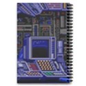 Blue Computer Monitor With Chair Game Digital Wallpaper, Digital Art 5.5  x 8.5  Notebook View2