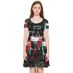 Stay Alive Inside Out Cap Sleeve Dress by Bakwanart