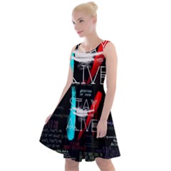Stay Alive Knee Length Skater Dress by Bakwanart