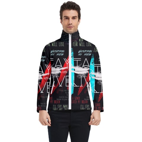 Stay Alive Men s Bomber Jacket by Bakwanart