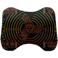 Black And Green Area Rug Neon Genesis Evangelion Computer Communication Head Support Cushion by Bakwanart