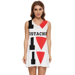 I Love Pistachio Tiered Sleeveless Mini Dress by ilovewhateva